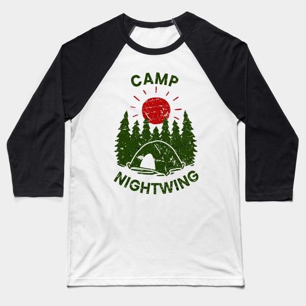 Camp Nightwing - fear street Baseball T-Shirt by LAKOSH